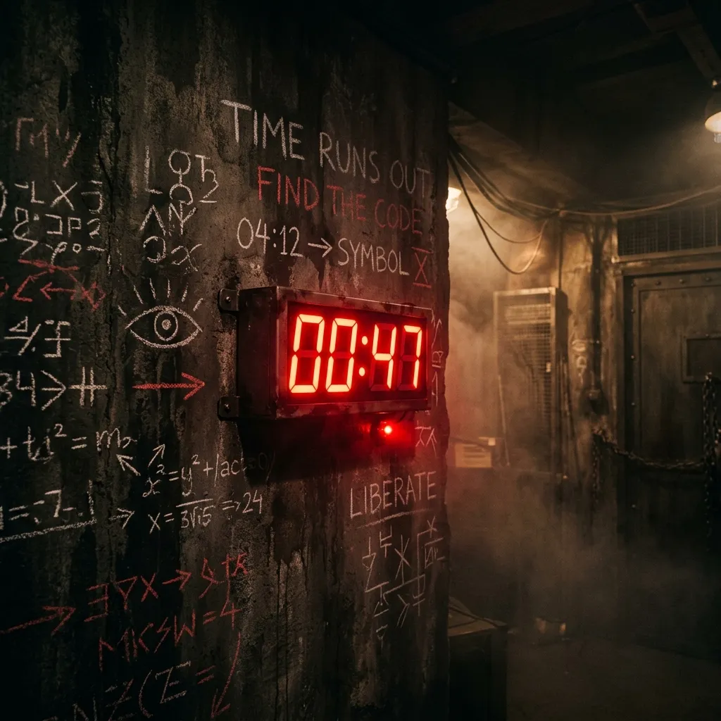Escape room countdown timer